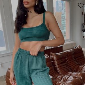 Princess Polly Arabella Set - Forest Green